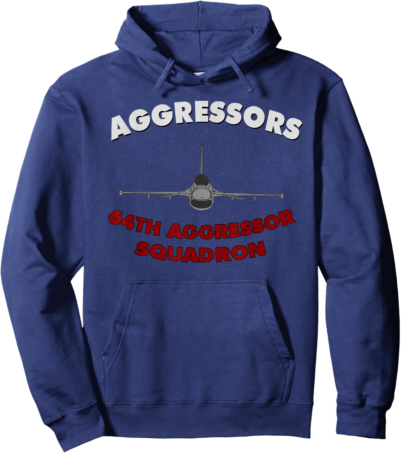 64th Aggressor Squadron Nellis AFB F-16 Jet Hoodie - Hoodie | Navy