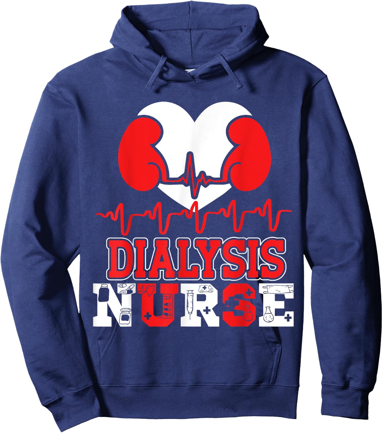 Dialysis Nurse Hoodie - Hoodie | Navy
