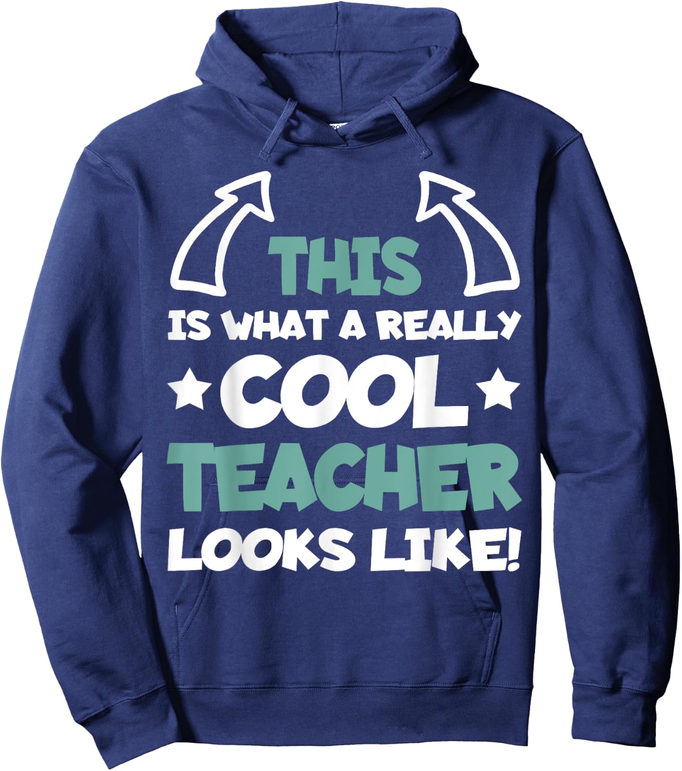 Cool Teacher Funny Saying Teaching Student Men Women Hoodie - Hoodie | Navy