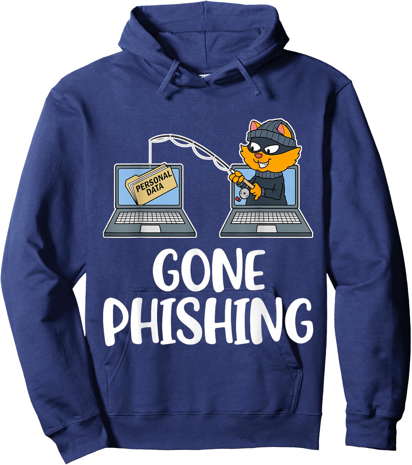 Gone Phishing Hoodie - Hoodie | Navy