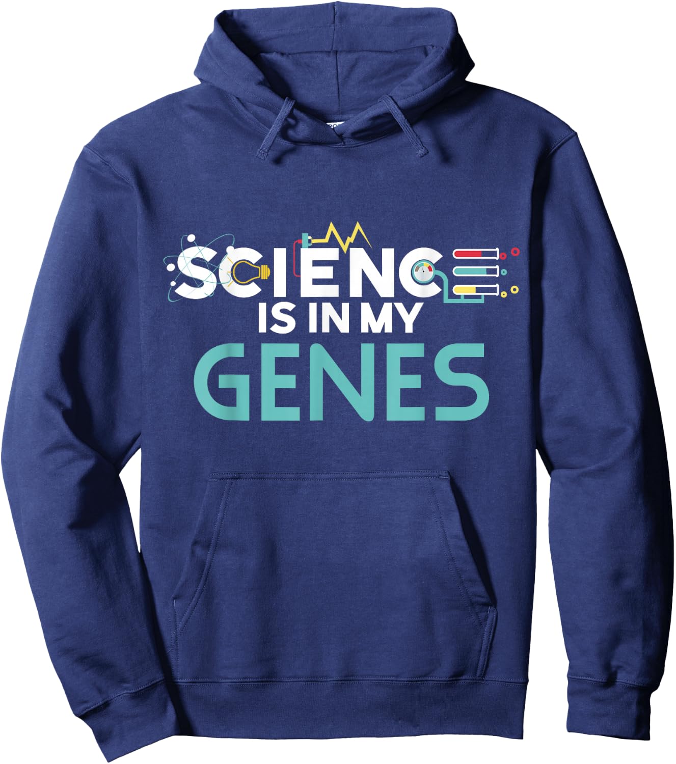 Science Is In My Genes Shirt, DNA , Genetics Hoodie - Hoodie | Navy