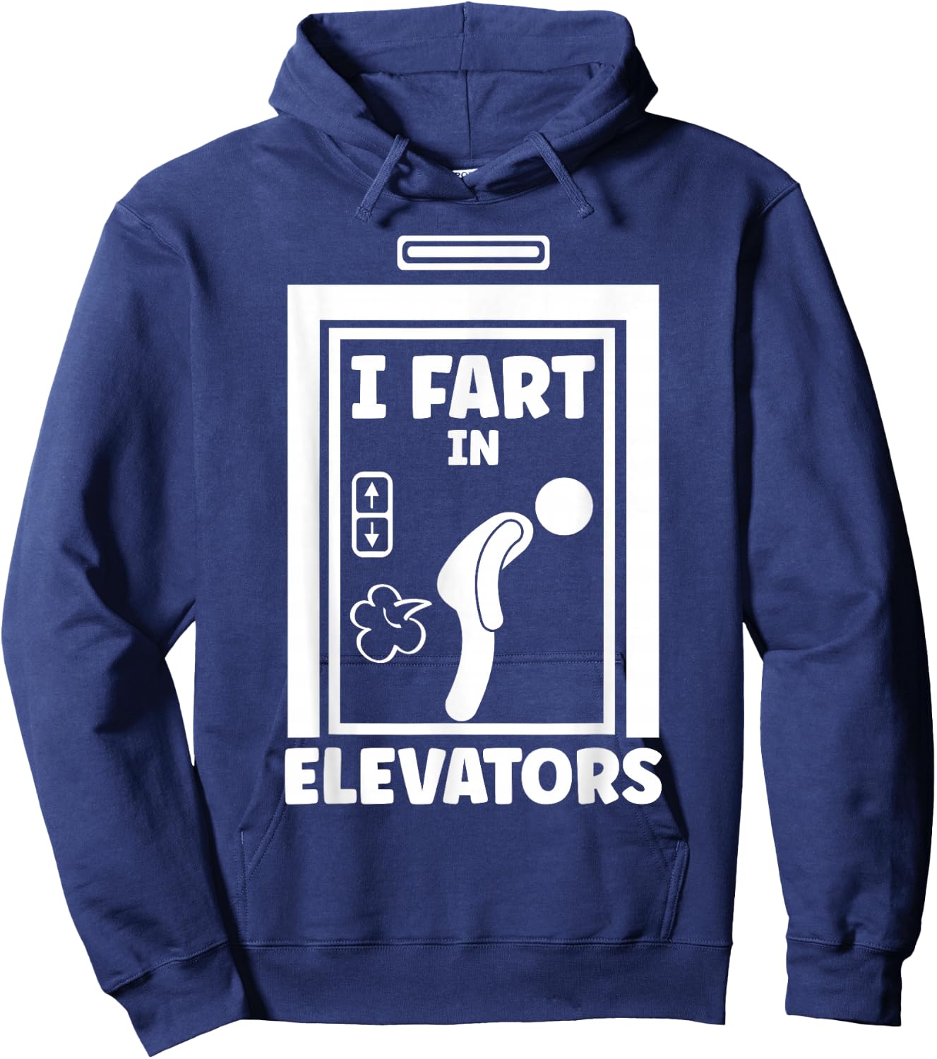 Elevator Mechanic And Elevator Technician Gifts I Fart In Elevators -Adults Black Cotton 60% Polyester 40% Short Sleeve Small Hoodie - Hoodie | Navy