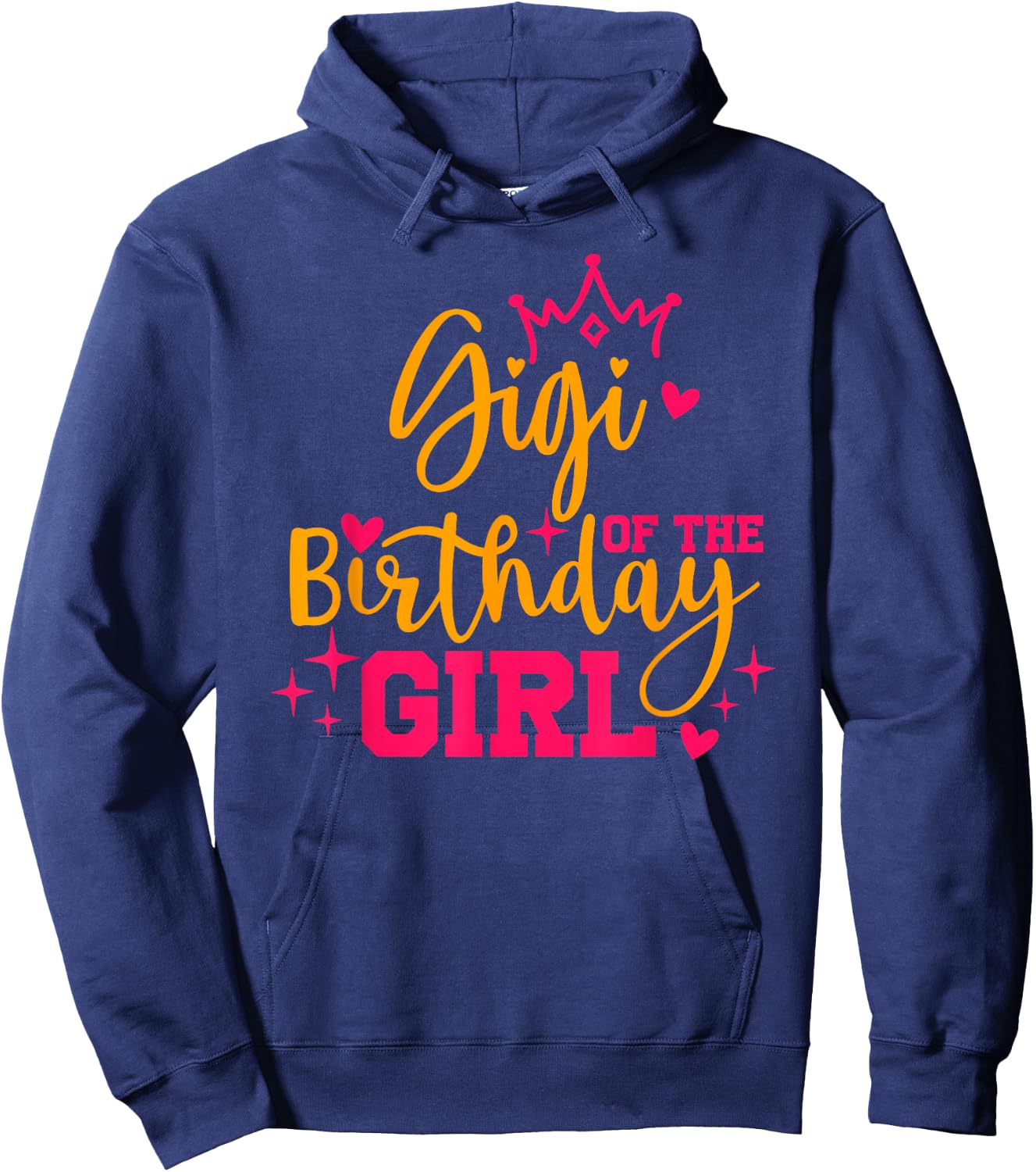 Cute Personalized Gigi Of The Birthday for Girl Family Hoodie - Hoodie | Navy
