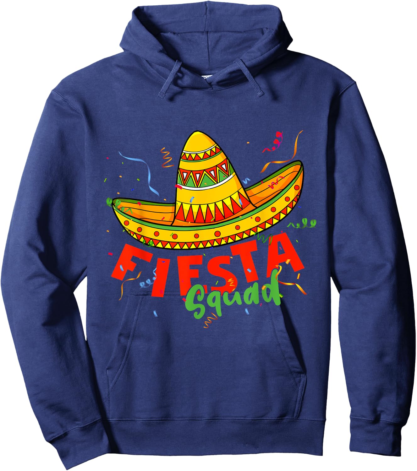 Cinco de Mayo Fiesta Squad Family Matching Group Adults Kids Hoodie - Hoodie | Navy