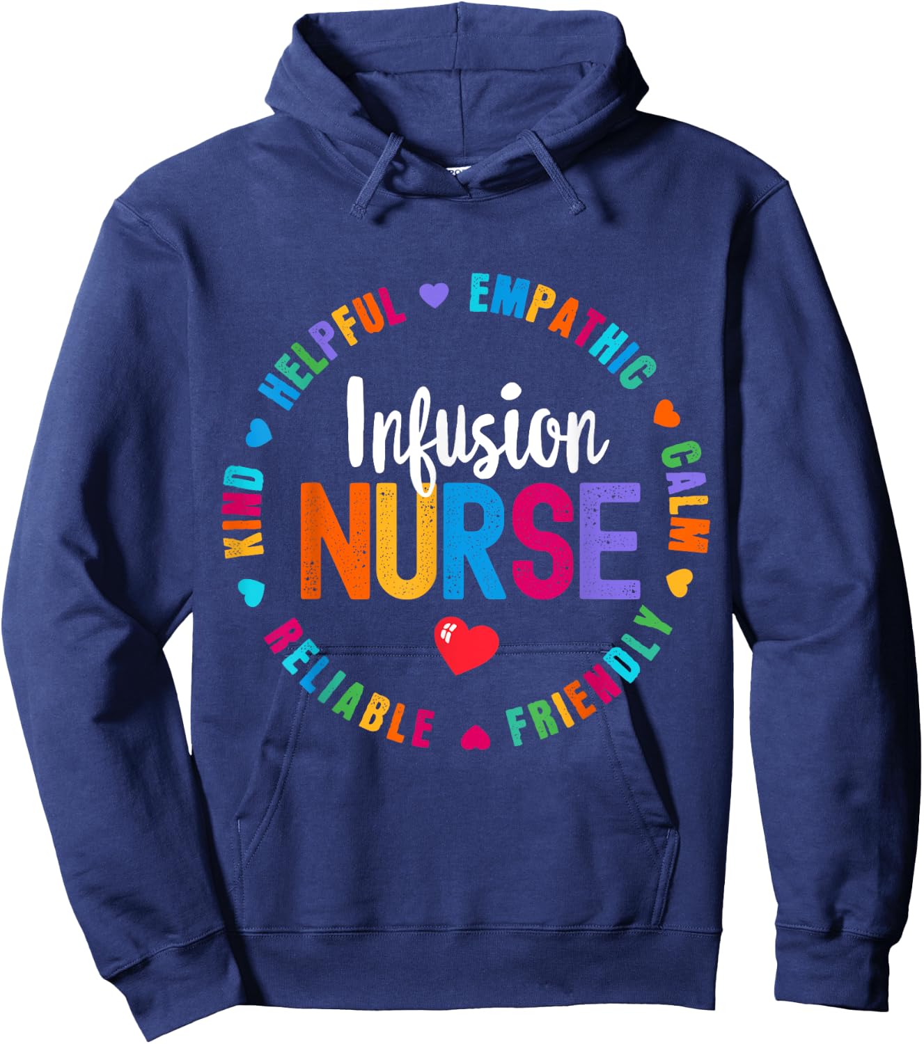 Infusion Nurse Certified Registered Nurse Infusion Squad Hoodie - Hoodie | Navy