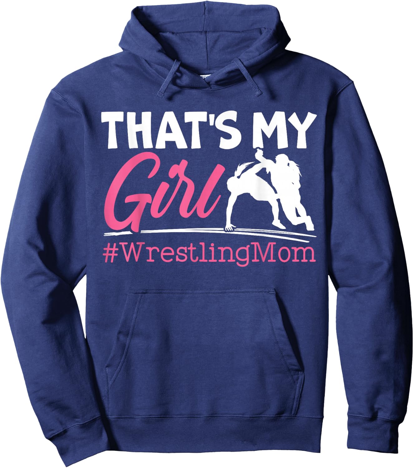 Women's Wrestling Mom Proud Mom Hoodie - Hoodie | Navy