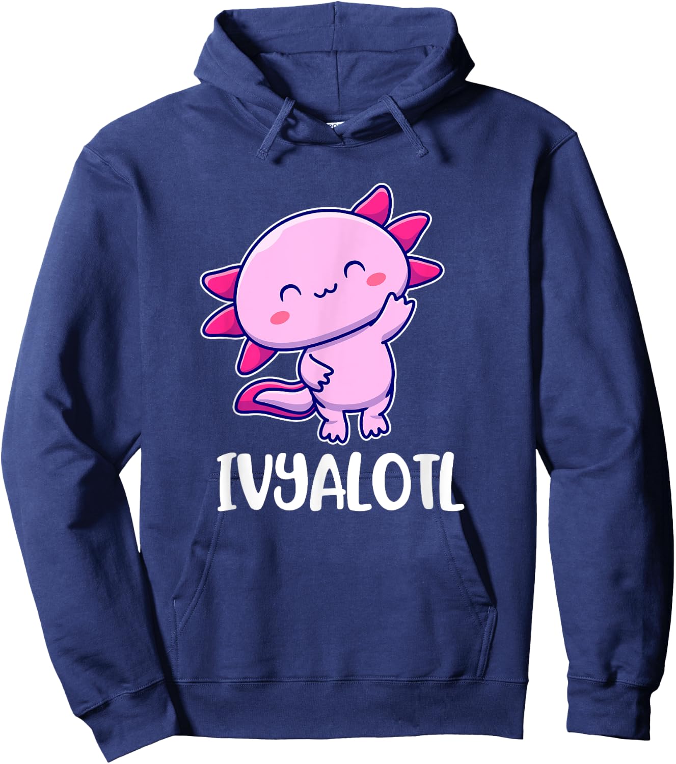 Ivyalotl Axolotl Cute for Ivy Hoodie - Hoodie | Navy