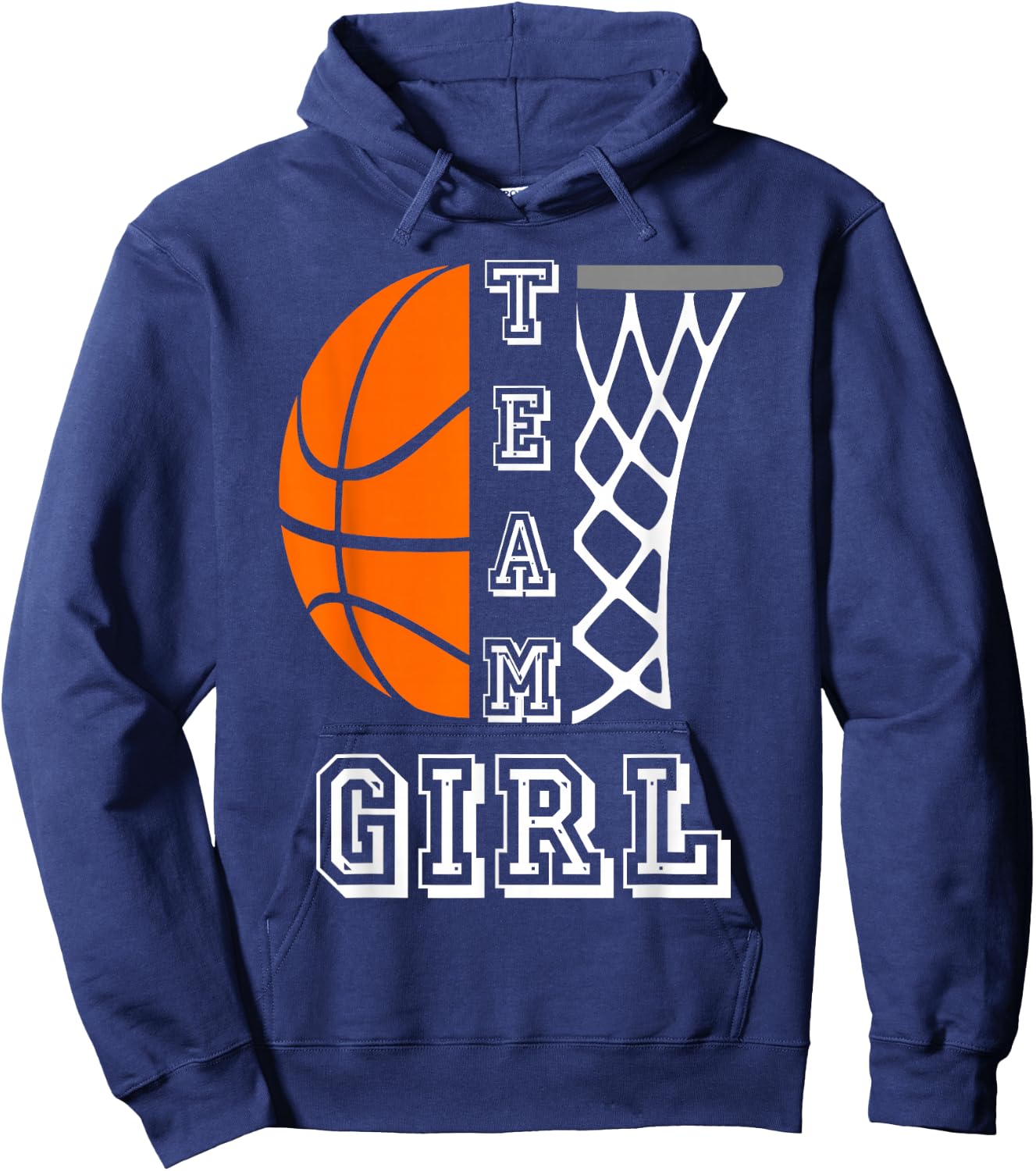 Basketball Gender Reveal Team Girl Hoodie - Hoodie | Navy
