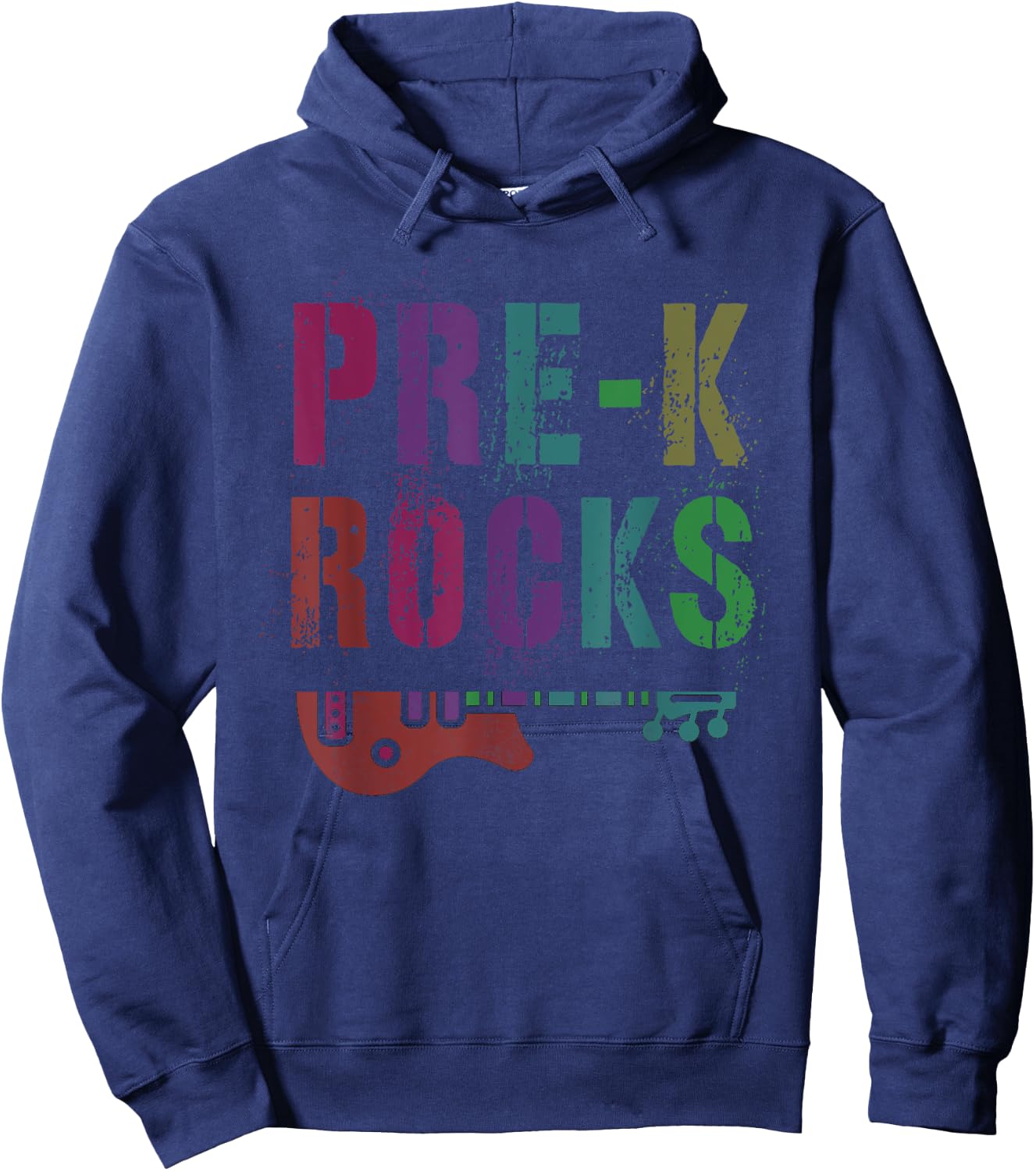 PRE-K ROCKS Teacher Rockstar Ready Crush PreK Bruh We Back Hoodie - Hoodie | Navy