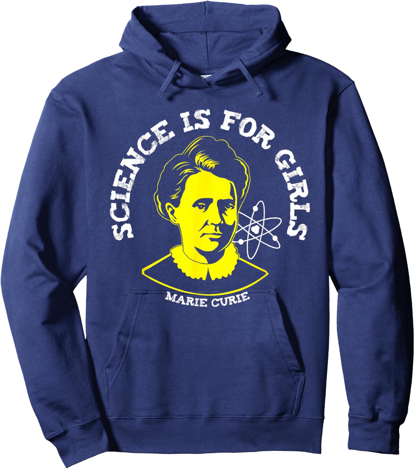 Marie Curie Science is for Girls Chemistry Geek Gift Hoodie - Hoodie | Navy