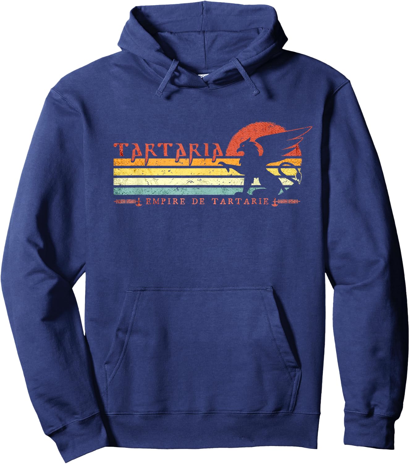 Tartaria - Empire de Tartarie - Retro Ancient Griffin Hoodie - Hoodie | Navy