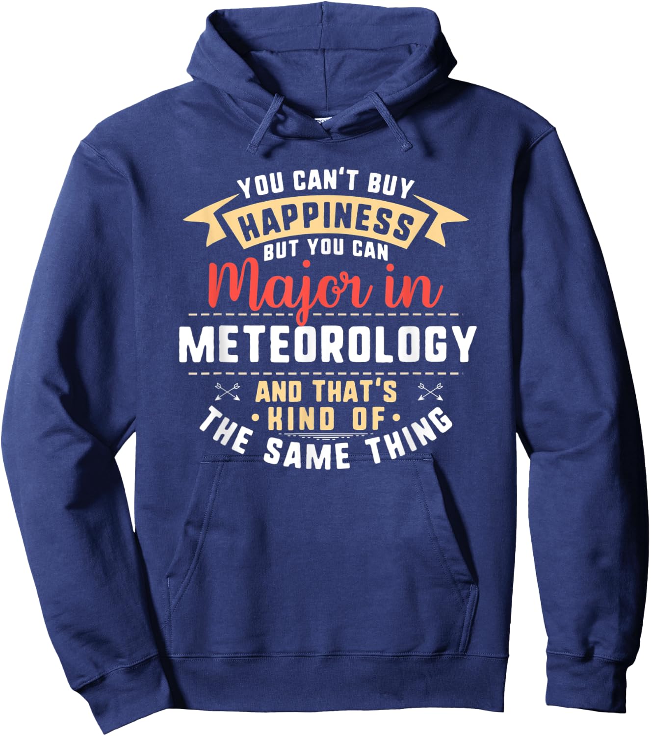 Funny Meteorology Major Student Shirt Graduation Gift Hoodie - Hoodie | Navy