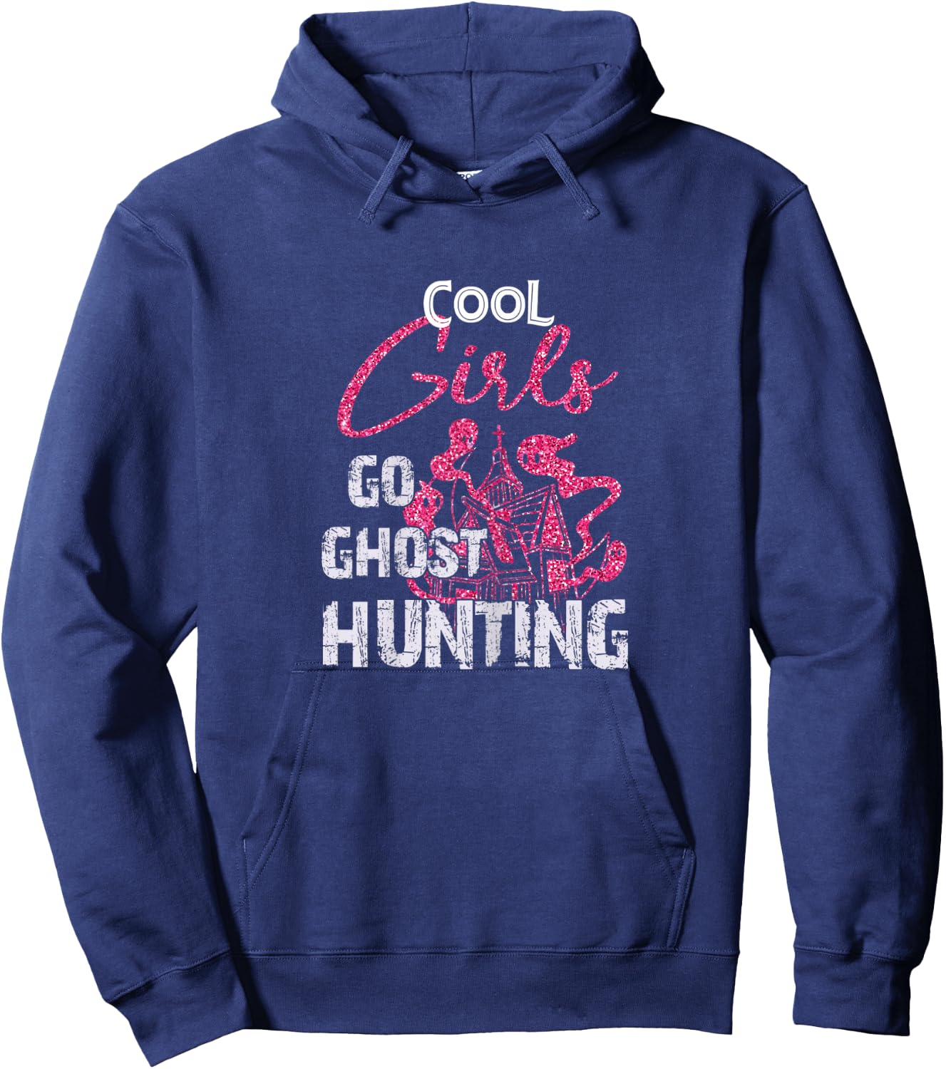 Cool Girls Go Ghost Hunting - Ghost Hunter Hoodie - Hoodie | Navy