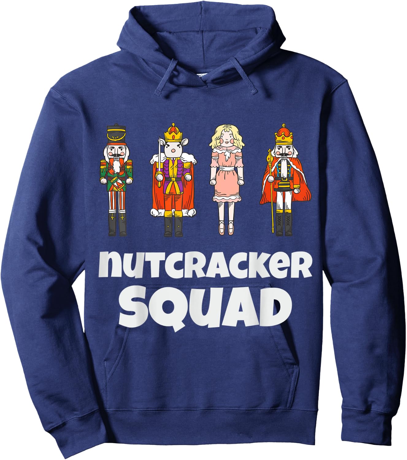 Nutcracker Squad Family Matching Xmas Boys Men Santa Hoodie - Hoodie | Navy