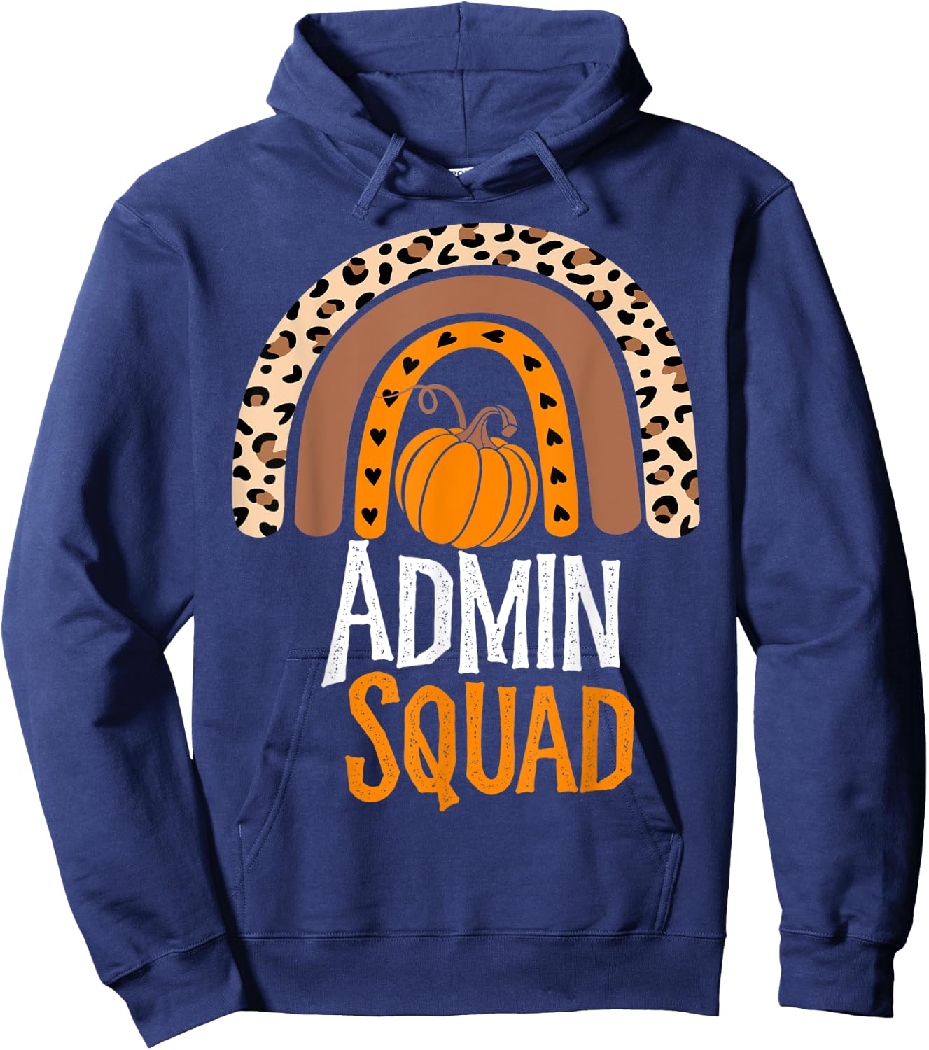 Thanksgiving Party School Matching ADMIN Squad Team Fall Hoodie - Hoodie | Navy