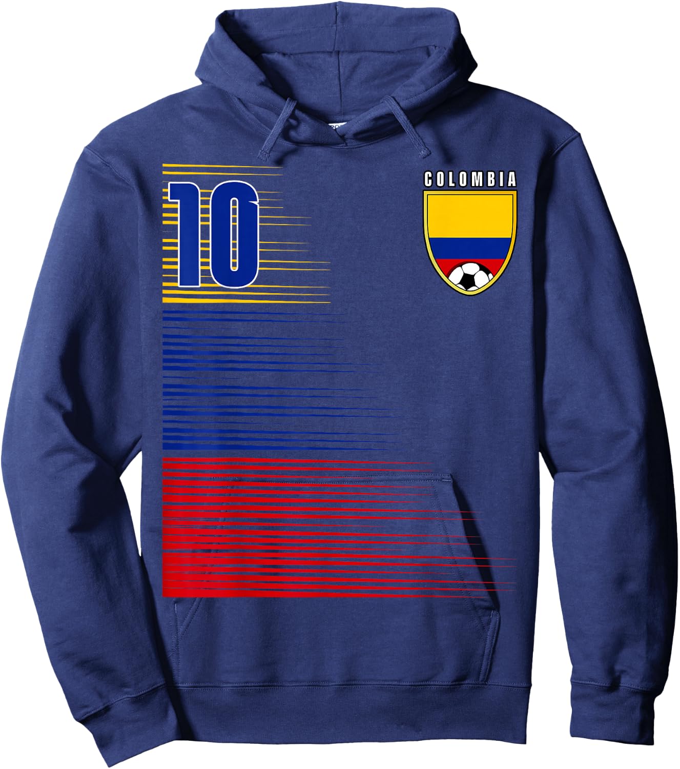 Colombia Flag Colombian Pride Lovers Retro Hoodie - Hoodie | Navy