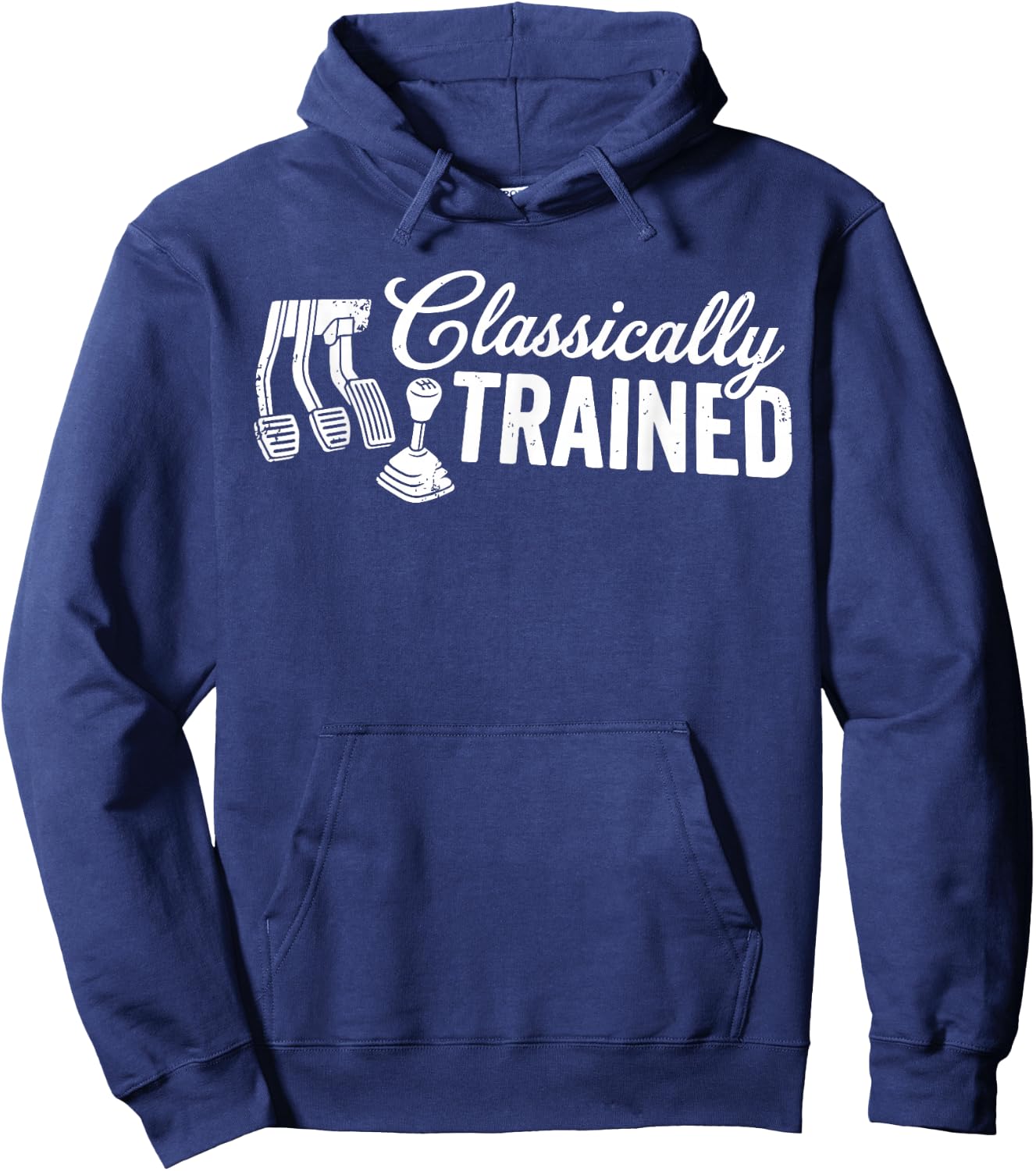 Classically Trained with Dimmer Manual Car Pedals Driving Hoodie - Hoodie | Navy