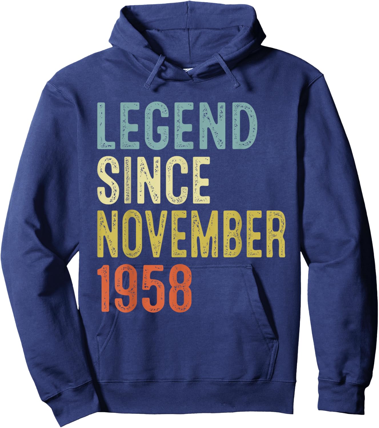 Legend Since November 1958 67th Birthday Gifts 67 Year Old Hoodie - Hoodie | Navy