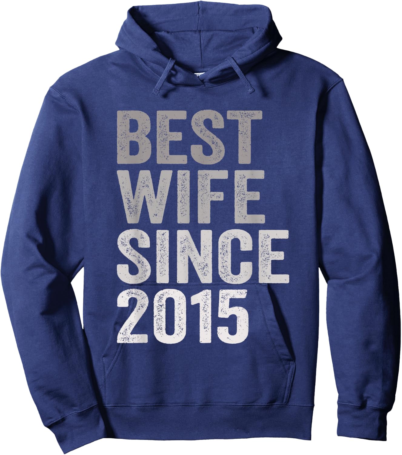 Best Wife Since 2015 Married Woman 6th Wedding Anniversary Hoodie - Hoodie | Navy