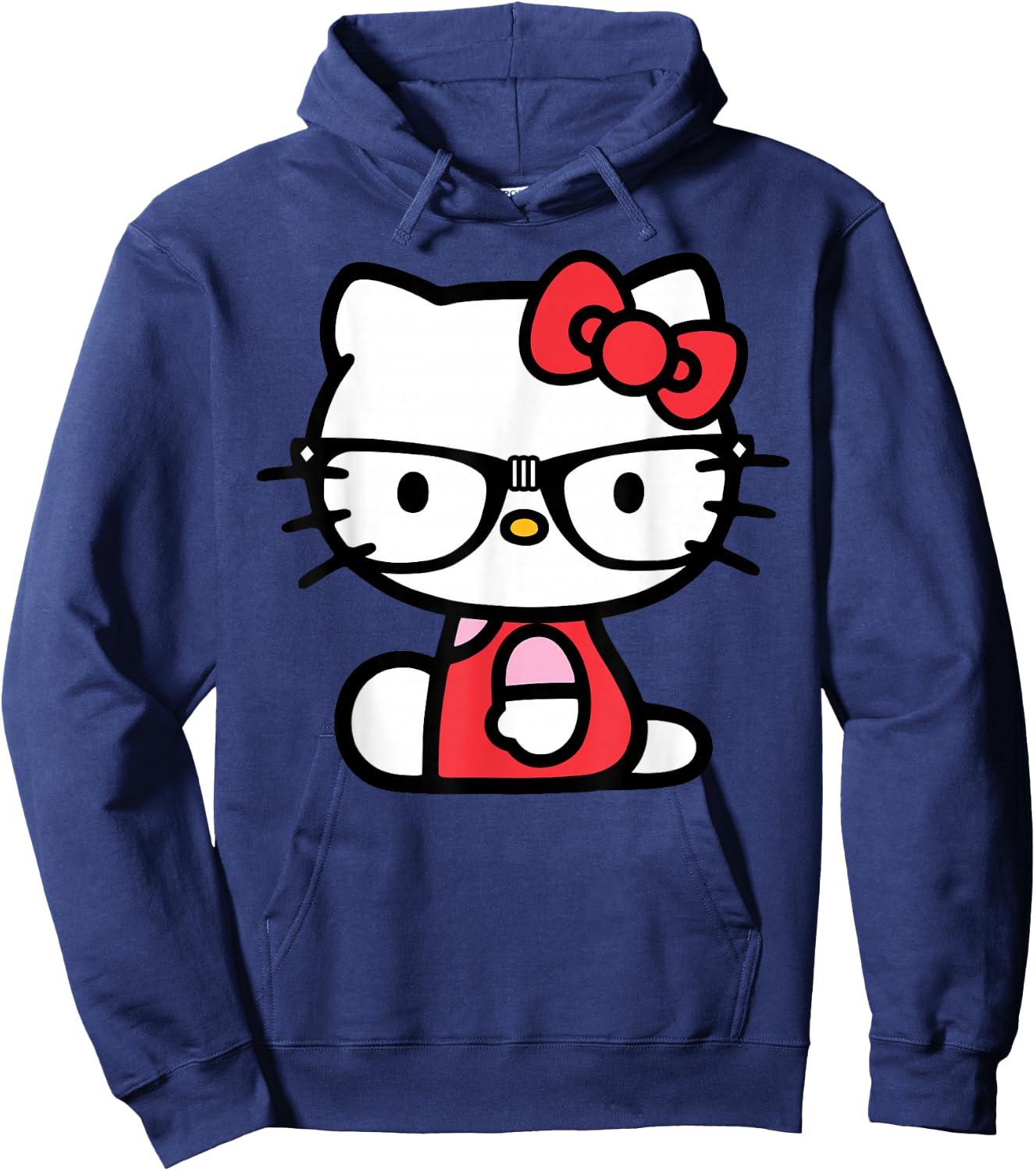 Hello Kitty Nerd Glasses Hoodie - Hoodie | Navy