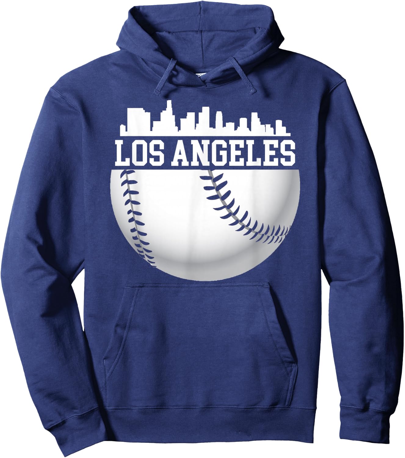 Vintage Downtown Los Angeles Shirt Baseball Retro California Hoodie - Hoodie | Navy