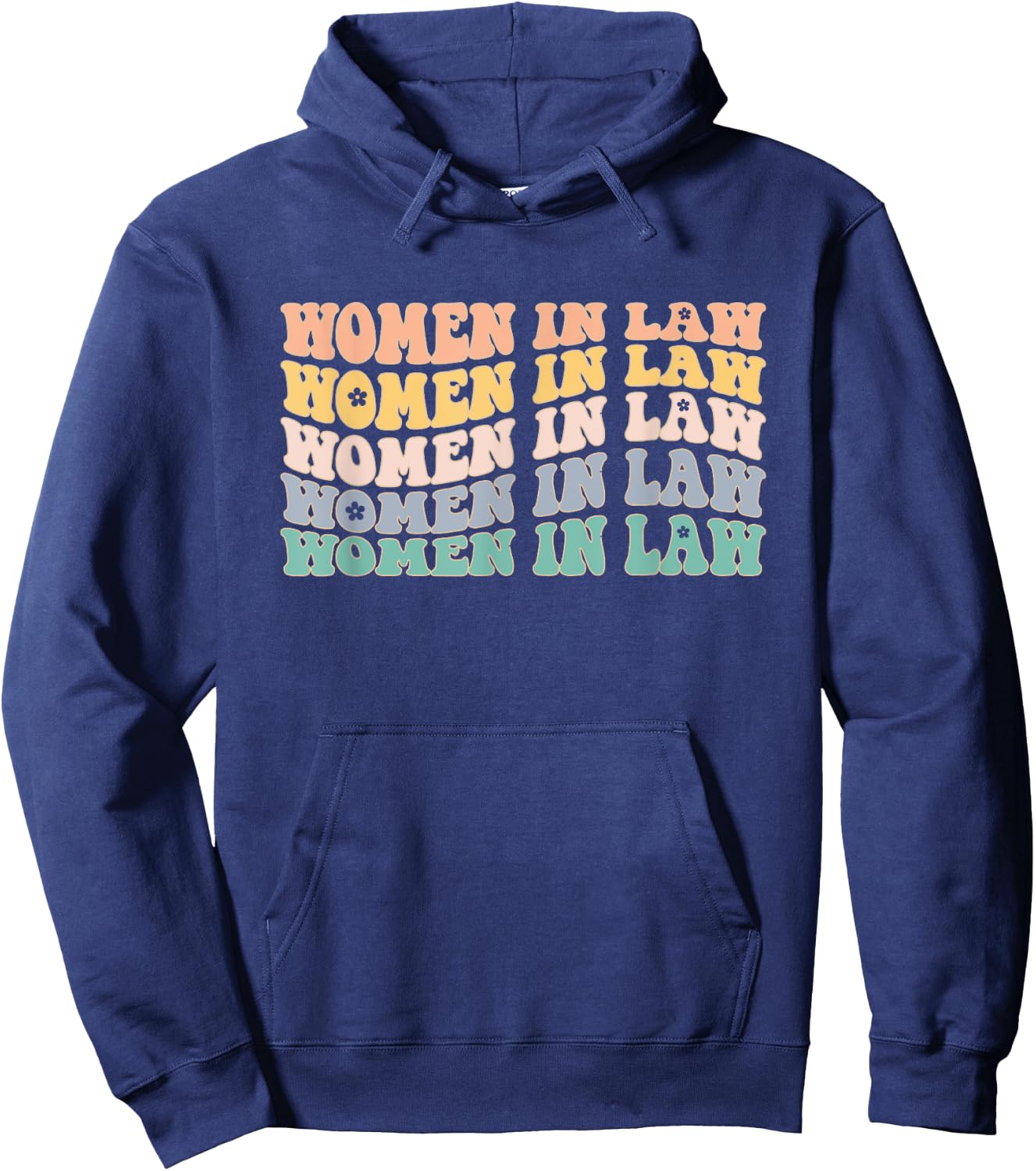 Women in Law Retro lawyer School Student Hoodie - Hoodie | Navy