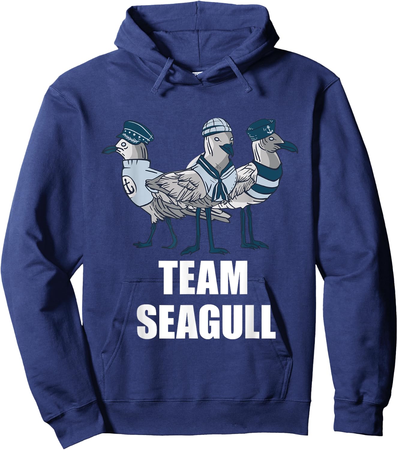 Seagull Team Seagull Sailor Crew Captain Seagull Lover Hoodie - Hoodie | Navy