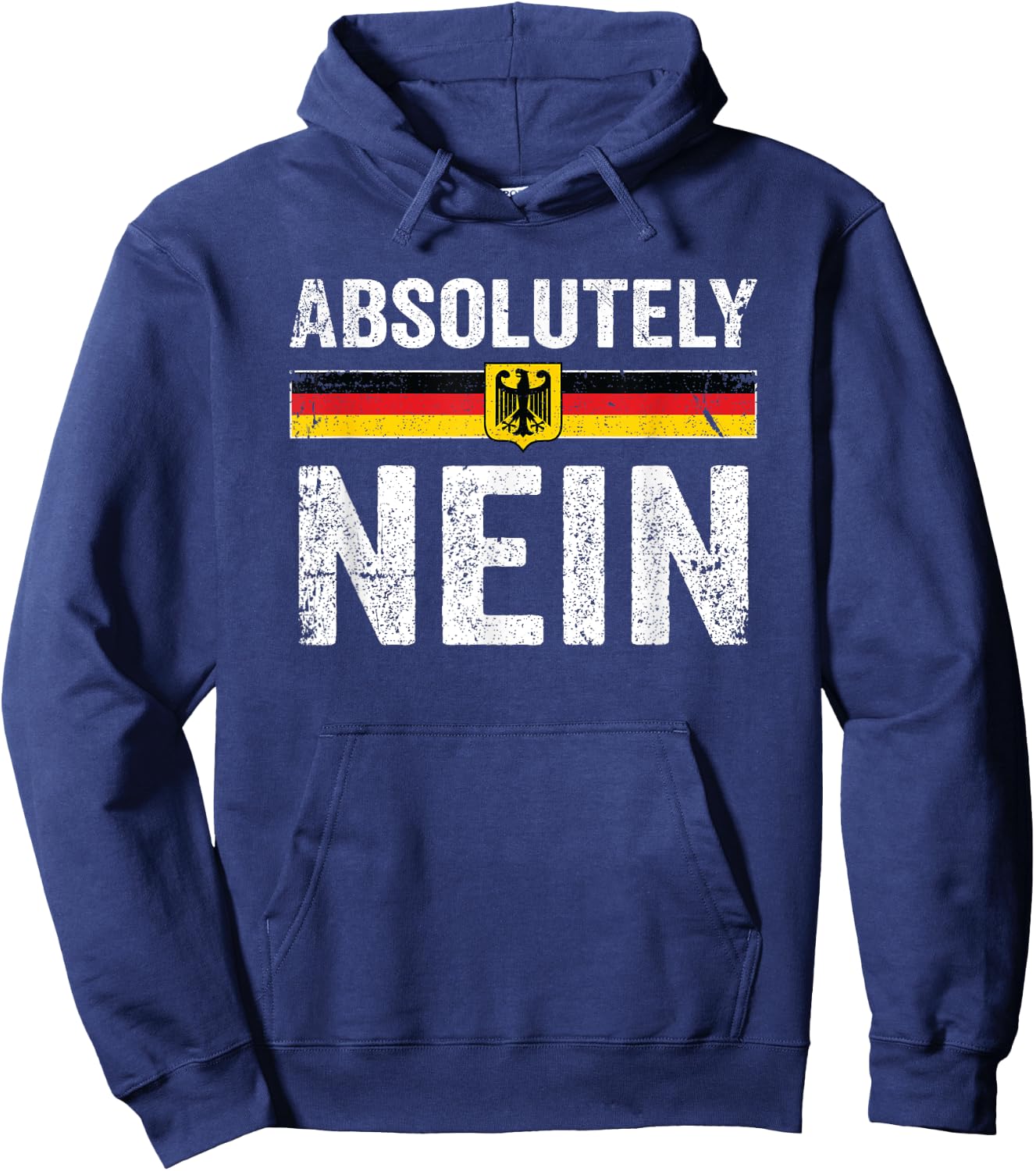 Absolutely Nein Shirt Men Women Oktoberfest German Flag Hoodie - Hoodie | Navy