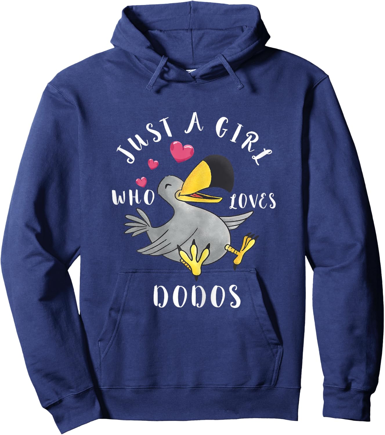 Dodo Bird Girls Dronte Bird Animal Flightless Bird Species Hoodie - Hoodie | Navy