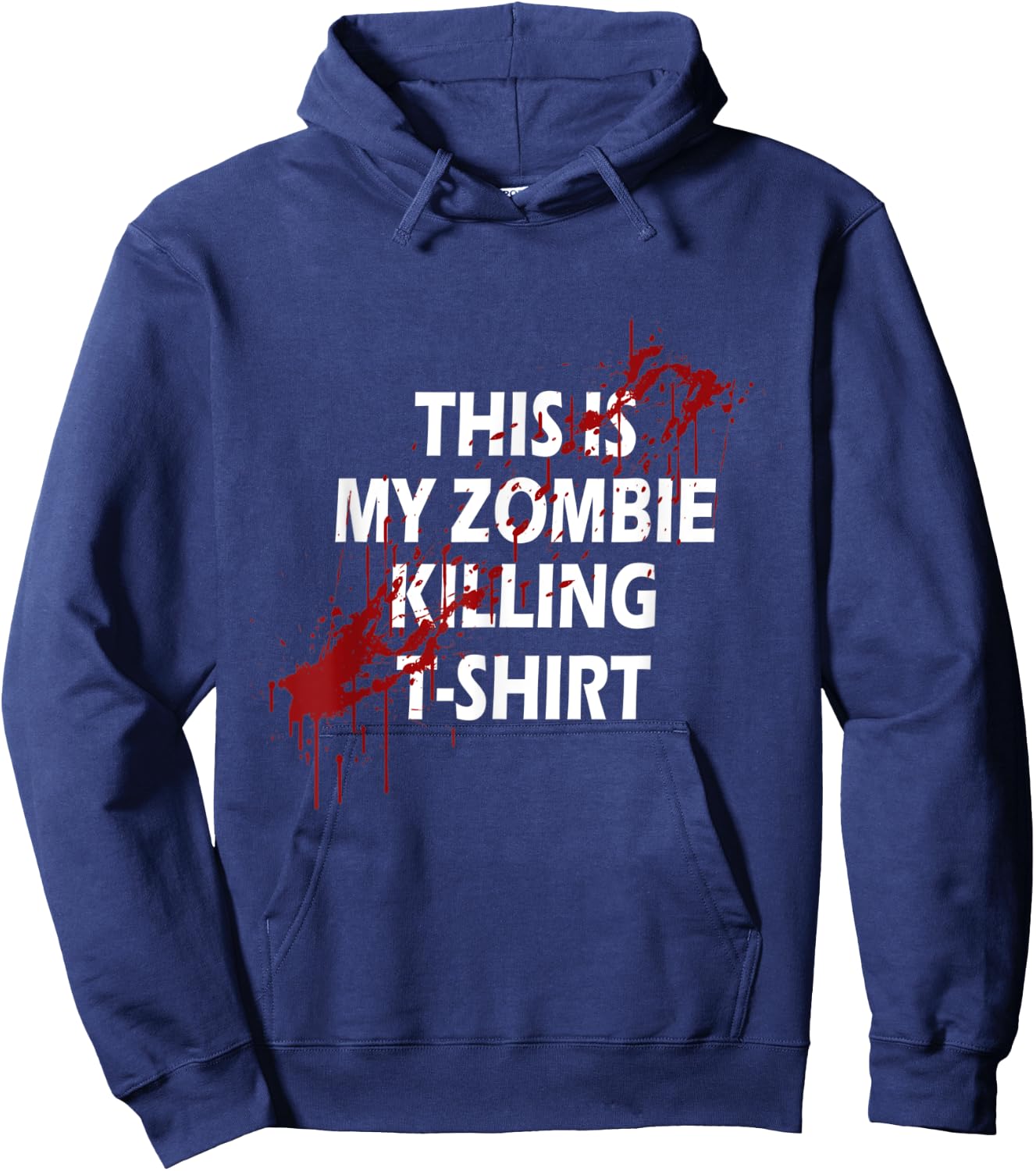 My Zombie Hunter Halloween Costume Hoodie - Hoodie | Navy