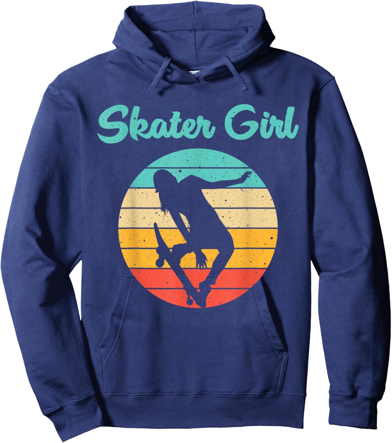 Funny Skater Gift Girls Women Skateboard Skateboarding Hoodie - Hoodie | Navy