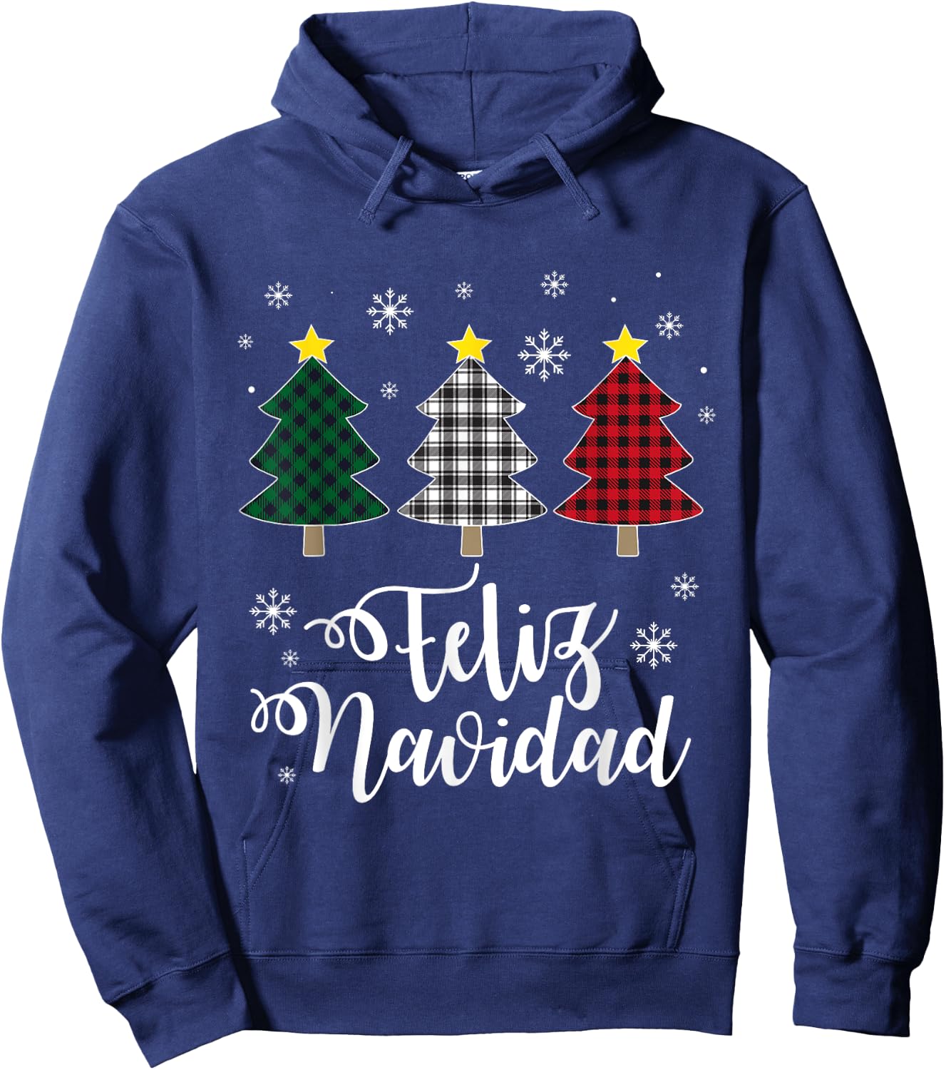 Feliz Navidad Matching Family Christmas Spanish Mexican Xmas Hoodie - Hoodie | Navy