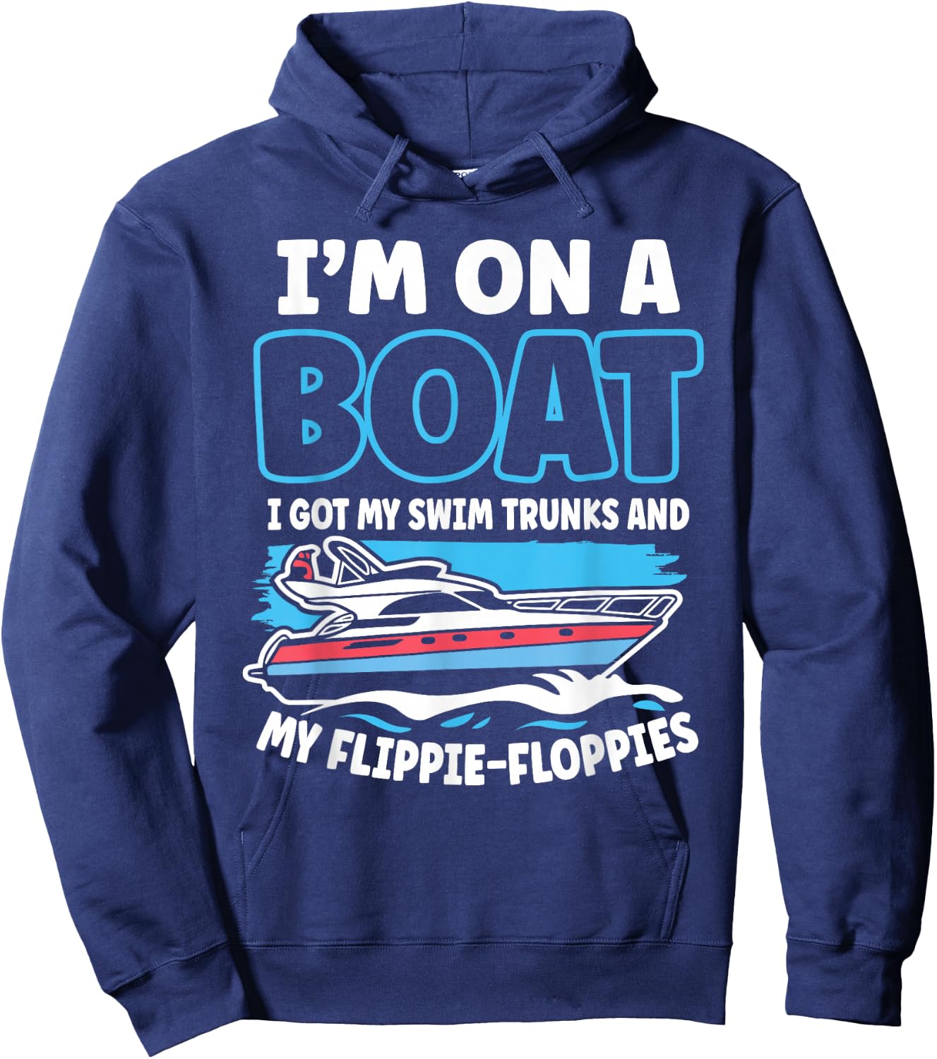 Boating Captain Cruising Sailor Nautical Lake Life Gift Hoodie - Hoodie | Navy