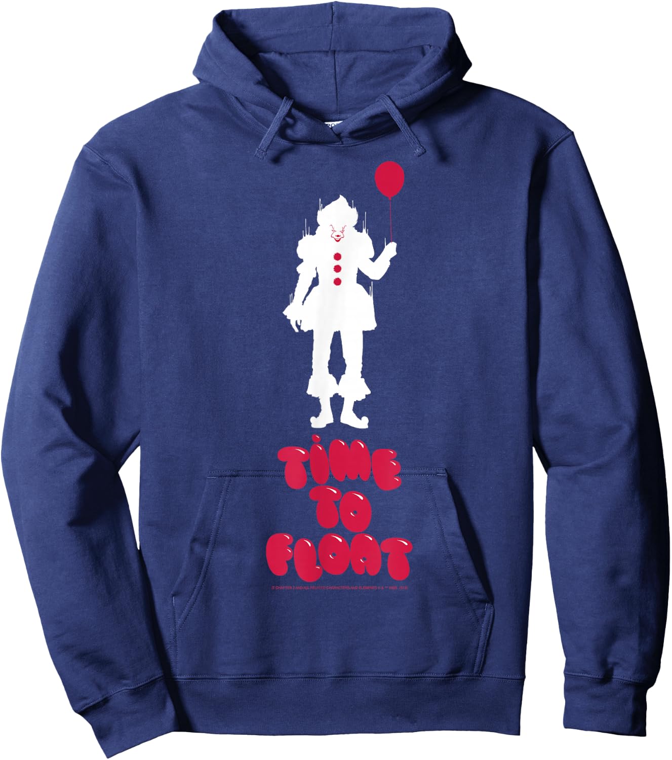 IT: Chapter Two Pennywise Balloon Silhouette Poster Hoodie - Hoodie | Navy