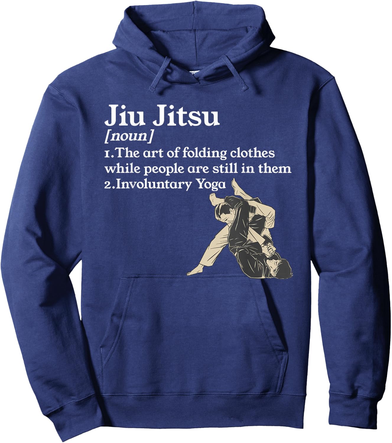 Jiu Jitsu The Art Of Folding Clothes Martial Arts Hoodie - Hoodie | Navy