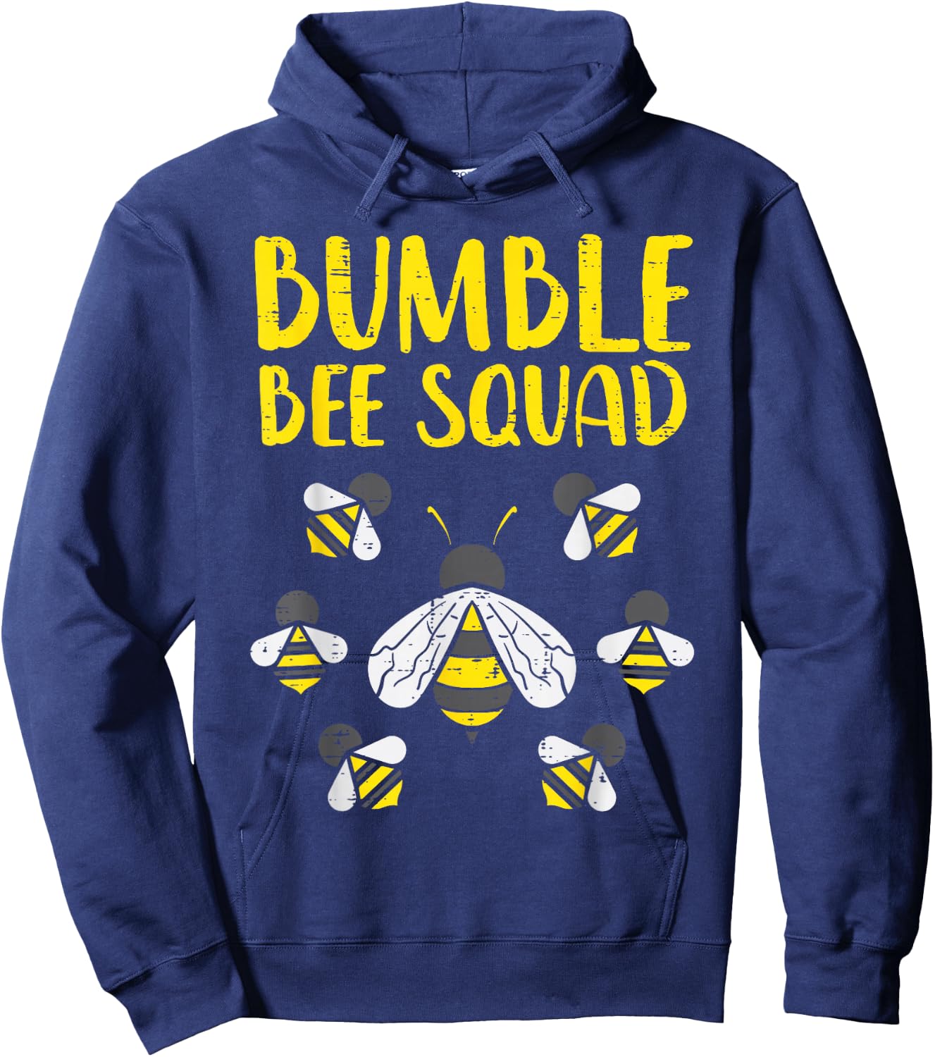 Bumble Bee Squad Funny Bumblebee Friends Team Men Women Kids Hoodie - Hoodie | Navy
