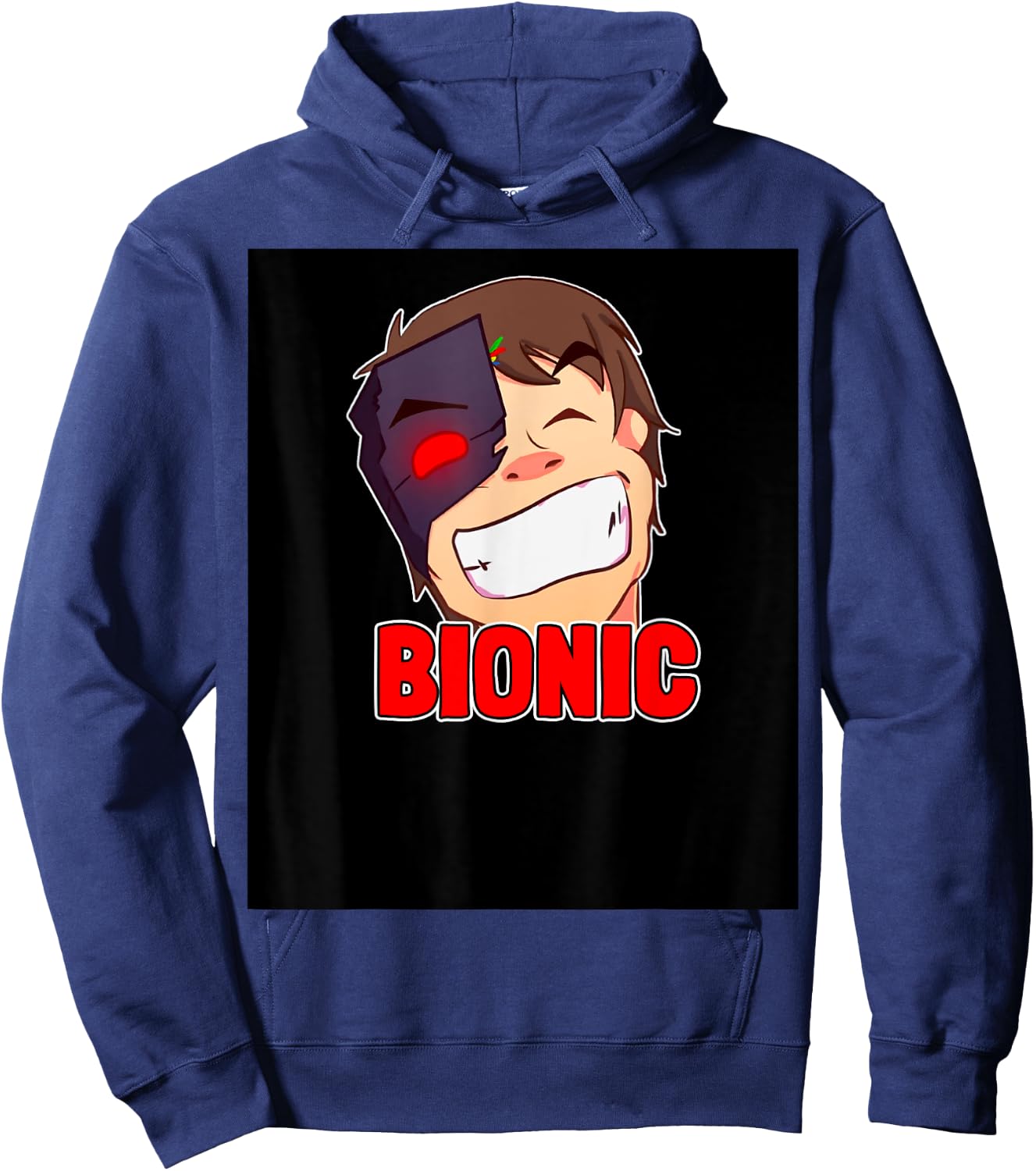 Retro Style Bionic Love Gaming for Kids, Women and Men Hoodie - Hoodie | Navy