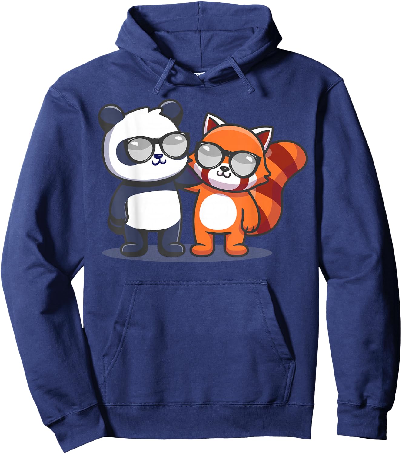 Panda Bear Hugs Red Panda Funny Red Pandas Lover Graphic Hoodie - Hoodie | Navy