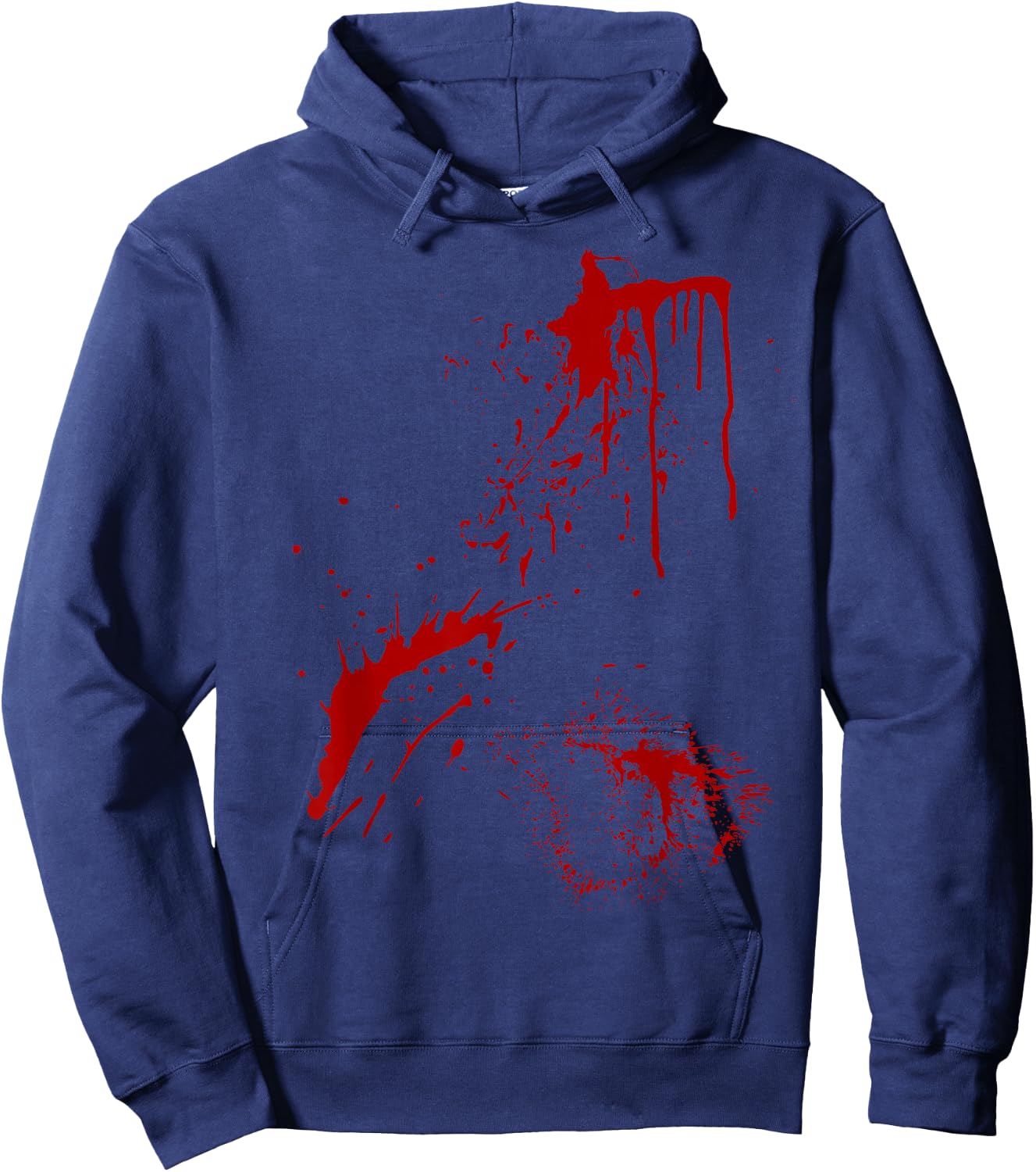 Blood Splatter Halloween Fake Bloody Spatter Zombie Victim Hoodie - Hoodie | Navy