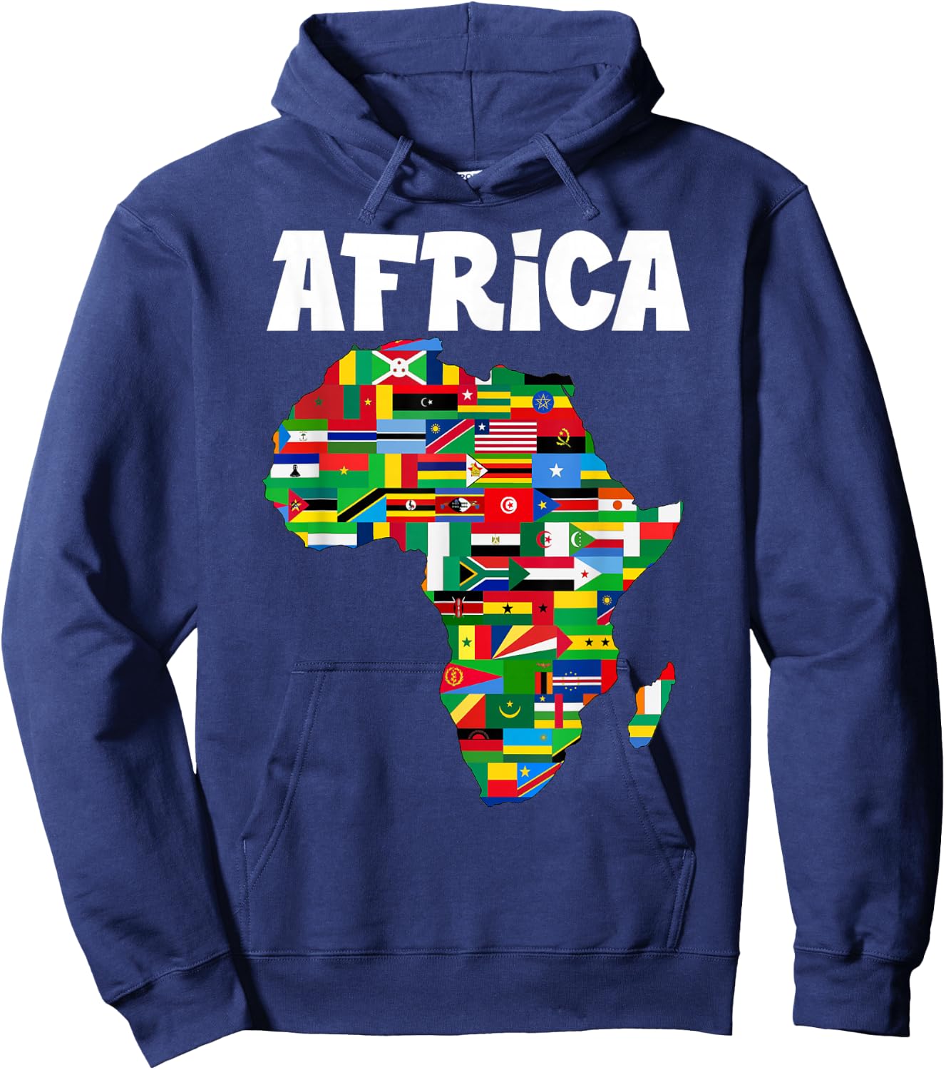Africa Proud African Country Flags Continent Love Hoodie - Hoodie | Navy