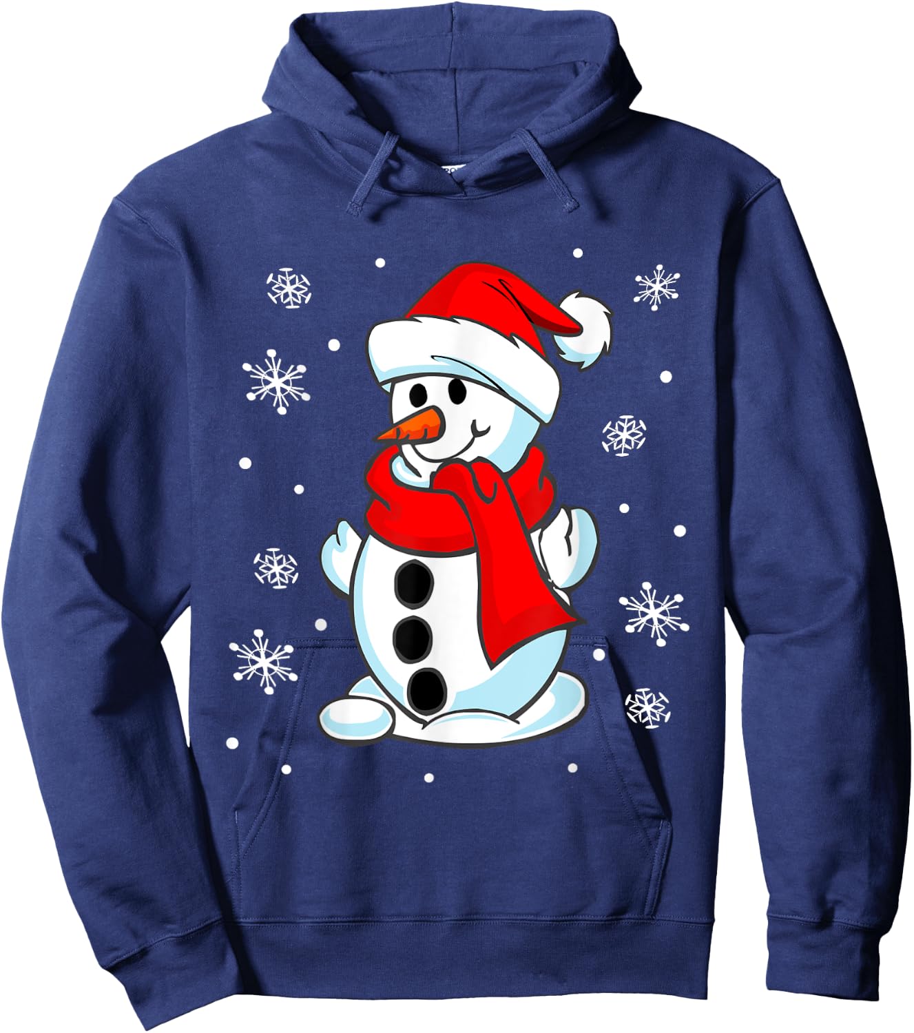 Funny Christmas Snowman Cute Santa Men Women kids Gift Hoodie - Hoodie | Navy