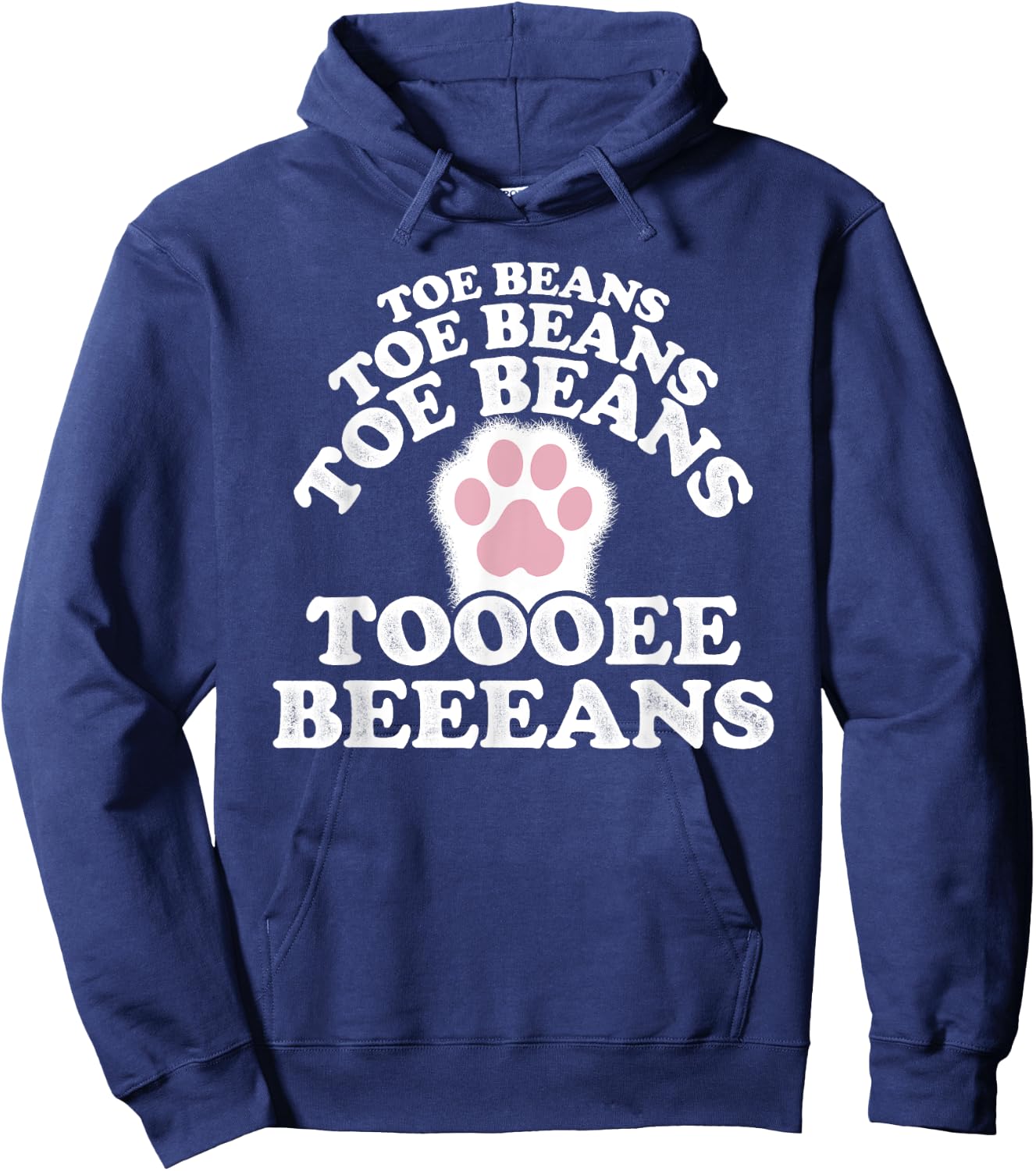 Cat Paw Pad Meme Meem Toe Beans Women Girls Kids Hoodie - Hoodie | Navy