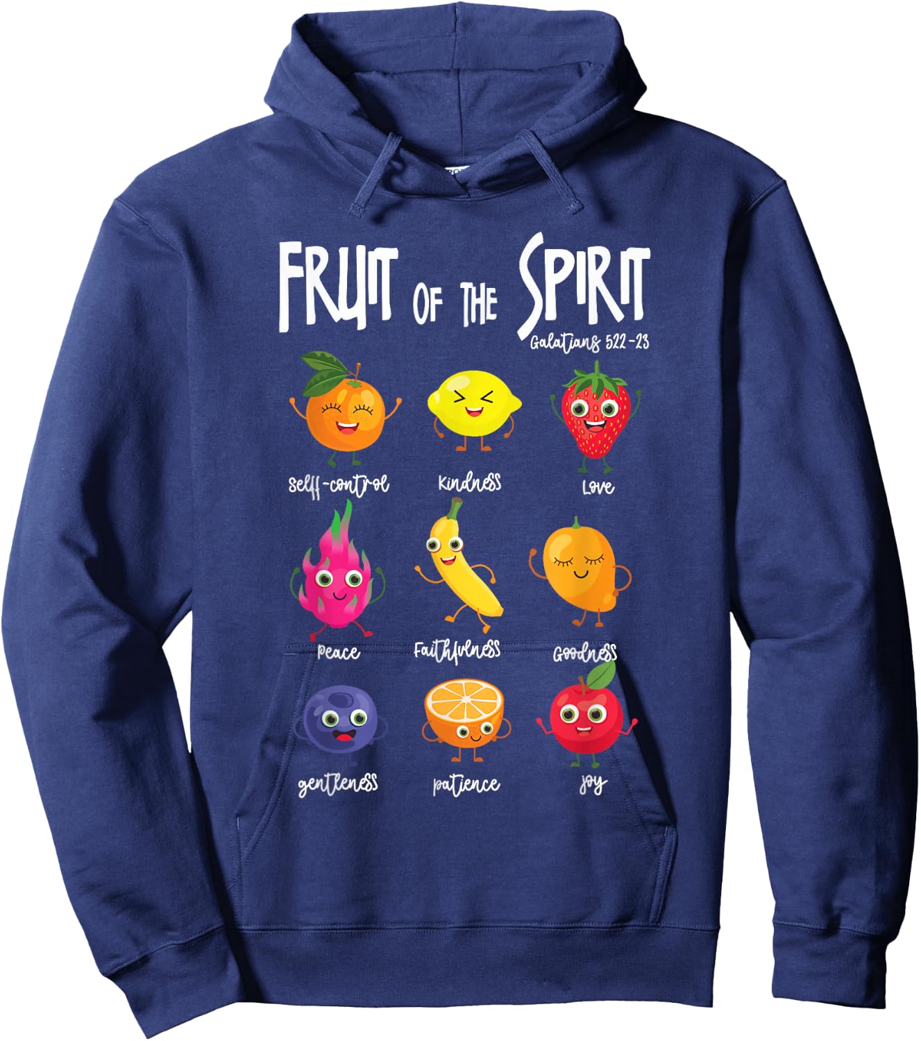 Fruit Of The Spirit Christian Faith Jesus God Lover Hoodie - Hoodie | Navy