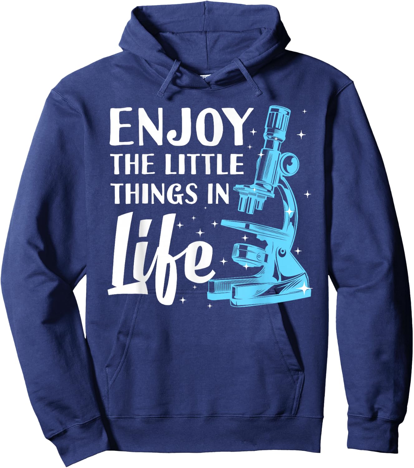 Funny Microscope Art Women Biology Nerd Science Lab Hoodie - Hoodie | Navy