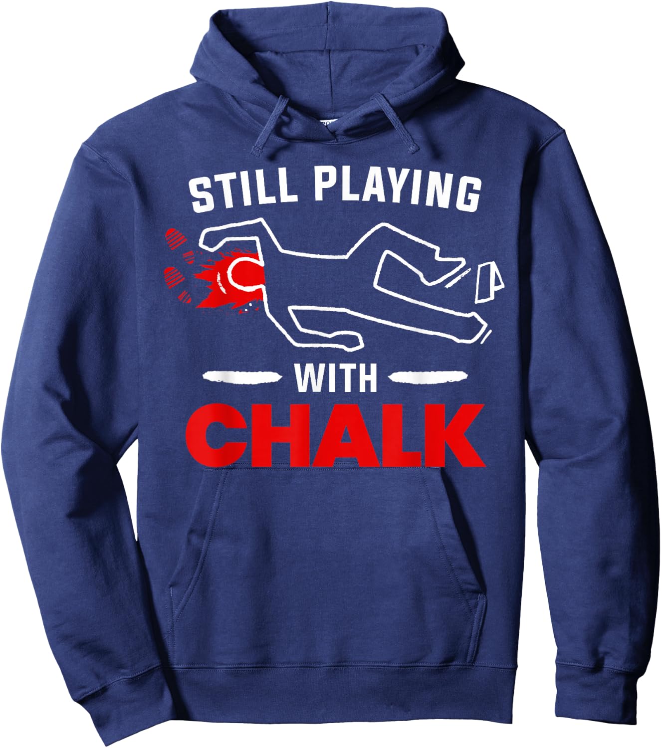 Forensic Detectives Chalk for Crime Scene Investigators Hoodie - Hoodie | Navy
