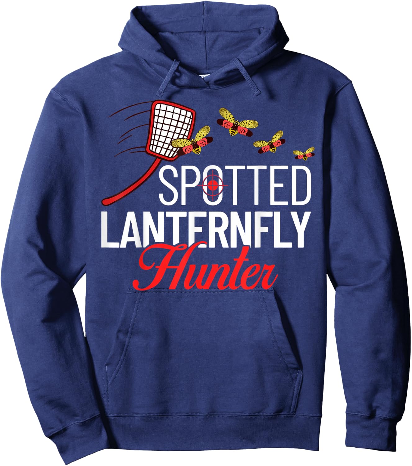 Spotted Lanternfly Trap Insect Spray Lantern Fly Hoodie - Hoodie | Navy