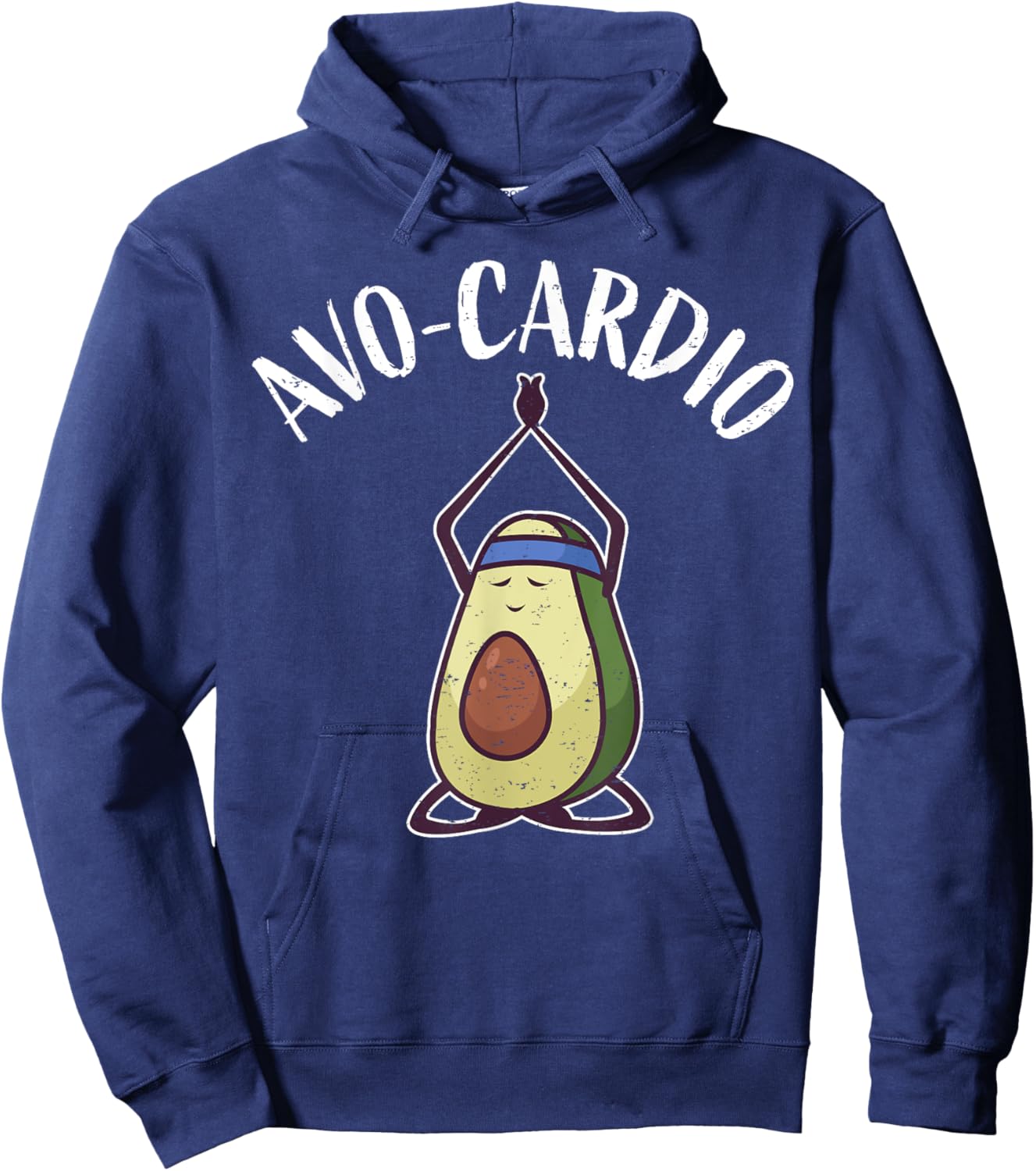 Funny Workout Home Gym Healthy Food I Avocado Avo-Cardio Hoodie - Hoodie | Navy
