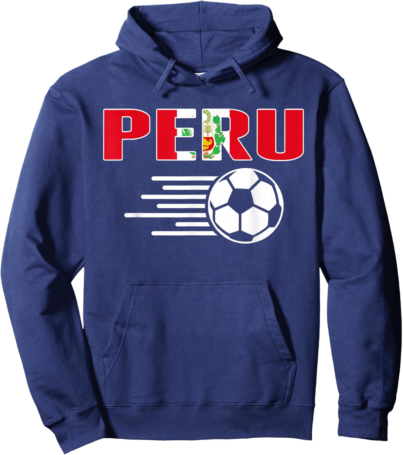 Proud Peru Soccer Fans Jersey - Support Peruvian Football Hoodie - Hoodie | Navy