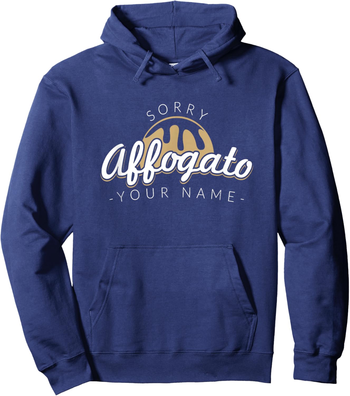 Sorry Affogato Your Name - Barista Art Life Hoodie - Hoodie | Navy