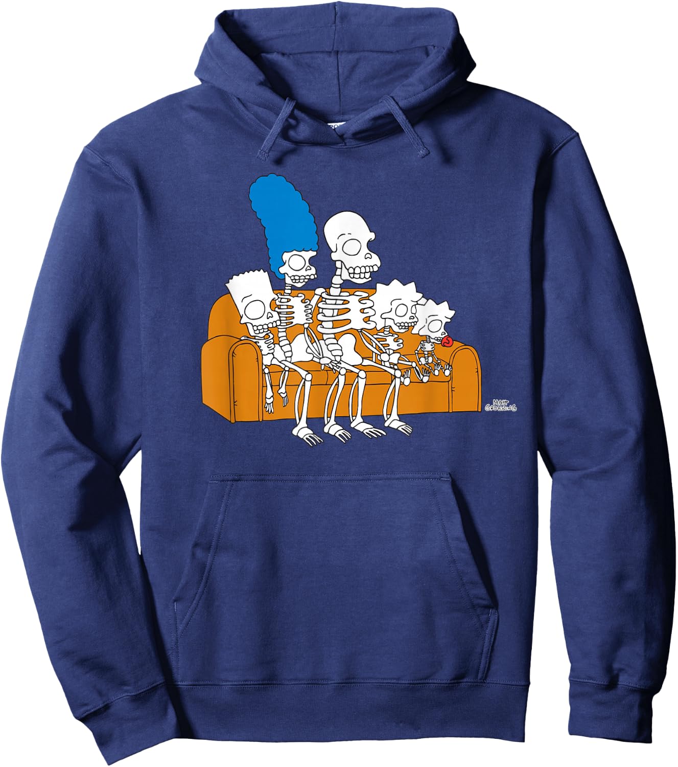 The Simpsons Skeletons Couch Gag Treehouse of Horror Hoodie - Hoodie | Navy